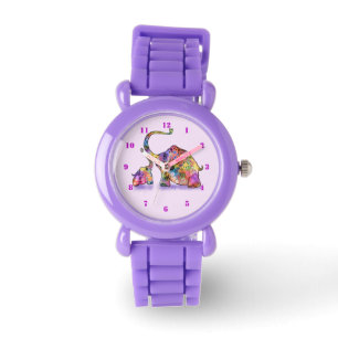 Cute Baby och Mamma Elephant Watch Armbandsur