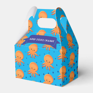 Cute Baby Octopus Blue Ocean Anpassningsbar Presentaskar