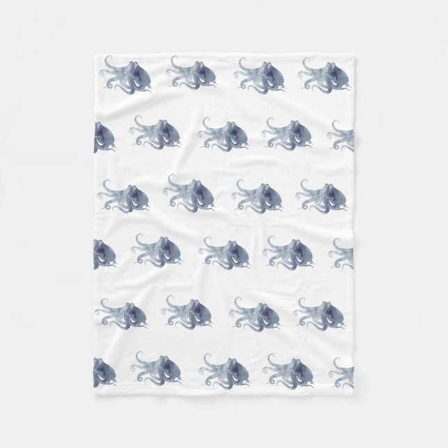 Cute baby Octopus snusfilt Fleecefilt (Framsidan)