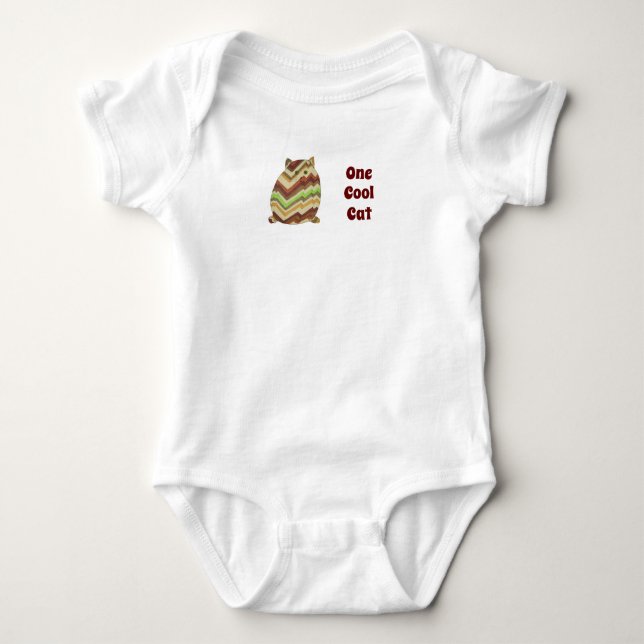 Cute Baby One Biet - en Coola katt T Shirt (Framsida)