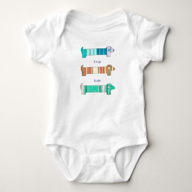 Cute Baby One Biet - Hundar Rule T Shirt (Framsida)
