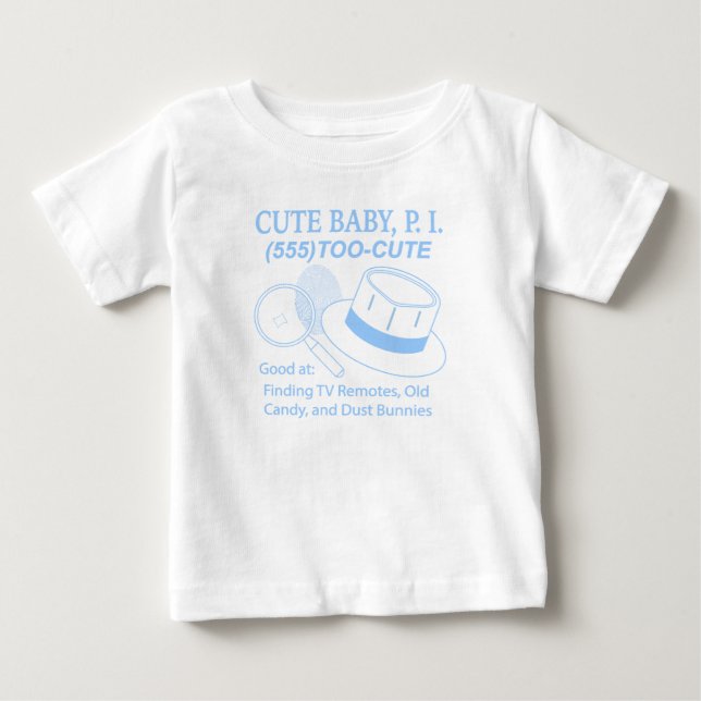 Cute Baby P.I. T Shirt (Framsida)