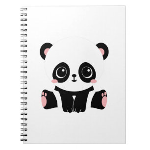 Cute Baby Panda Anteckningsbok