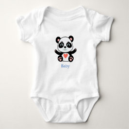 Cute Baby Panda Bear Tecknad T Shirt