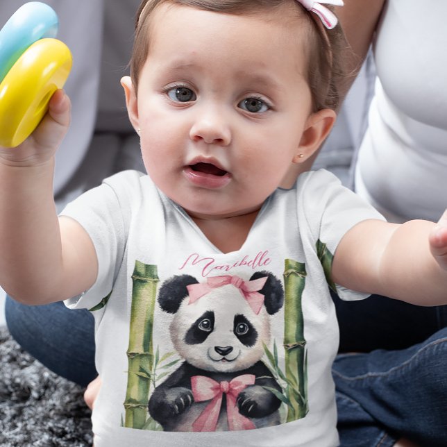 Cute Baby Panda Girl T Shirt (Skapare uppladdad)