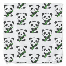 Cute Baby Panda Mönster Bandana