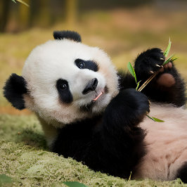 Cute Baby Panda Pussel