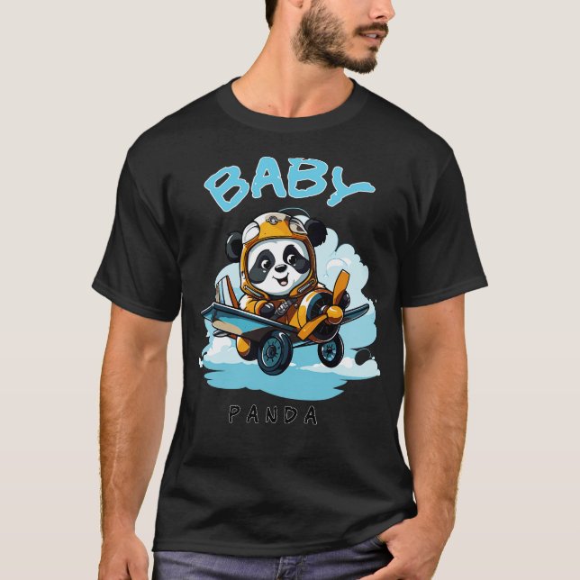 Cute Baby Panda T Shirt (Framsida)