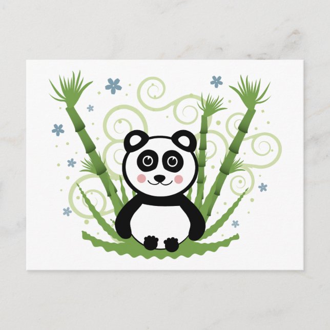 Cute Baby Panda Vykort (Framsida)