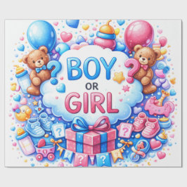 Cute Baby Pattern Wrapping Paper Presentpapper