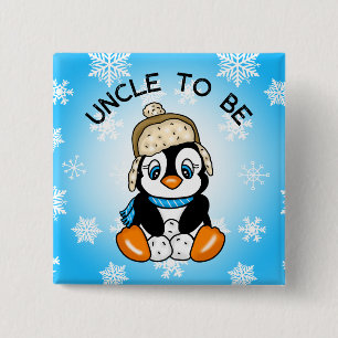 Cute Baby Penguin farbror to be Babyskor Knapp
