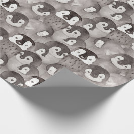 Cute Baby Penguins Mönster Kids Presentpapper