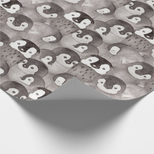 Cute Baby Penguins Mönster Kids Presentpapper