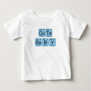 Cute Baby Periodic Bord Inslag T Shirt