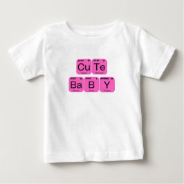 Cute Baby Periodic Bord Inslag T Shirt