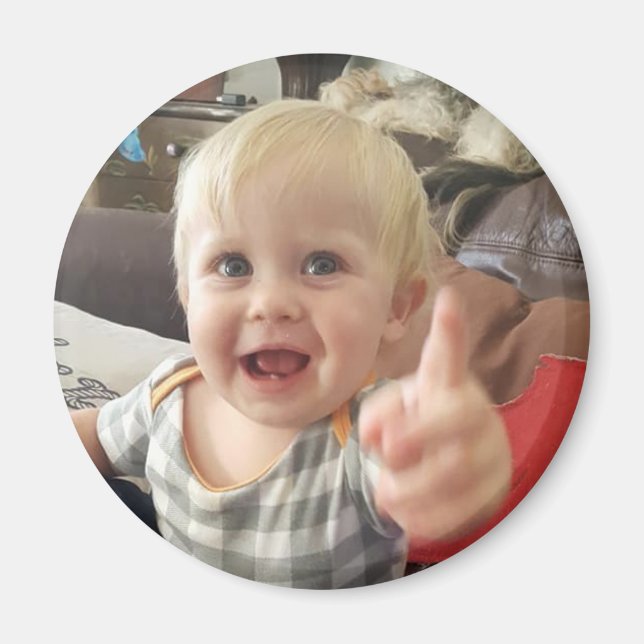 Cute Baby Photo Magnet (Framsidan)