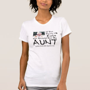 Cute Baby Photo Tee, Coola baby och moster T Shirt