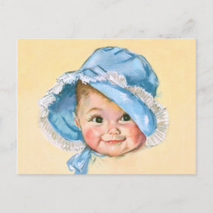 Cute Baby Porträtt Vykort