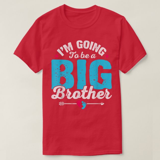 Cute Baby Pregnancy Promoted Big Bro Soon To Be Br T Shirt (Design framsida)