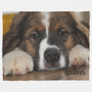 Cute Baby Puppy Fleecefilt