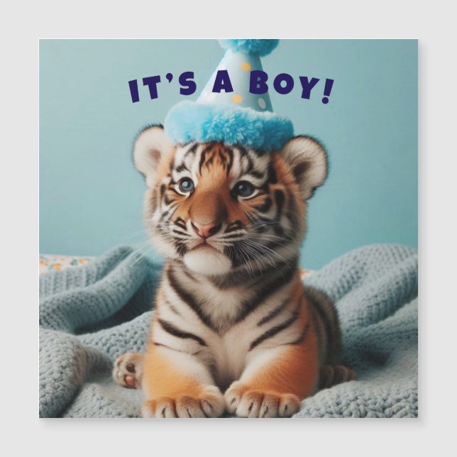 Cute Baby Reveal Boy Baby Tiger (Framsida)