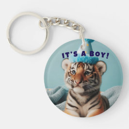 Cute Baby Reveal Boy Blue Baby Tiger