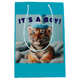 Cute Baby Reveal Boy Blue Baby Tiger