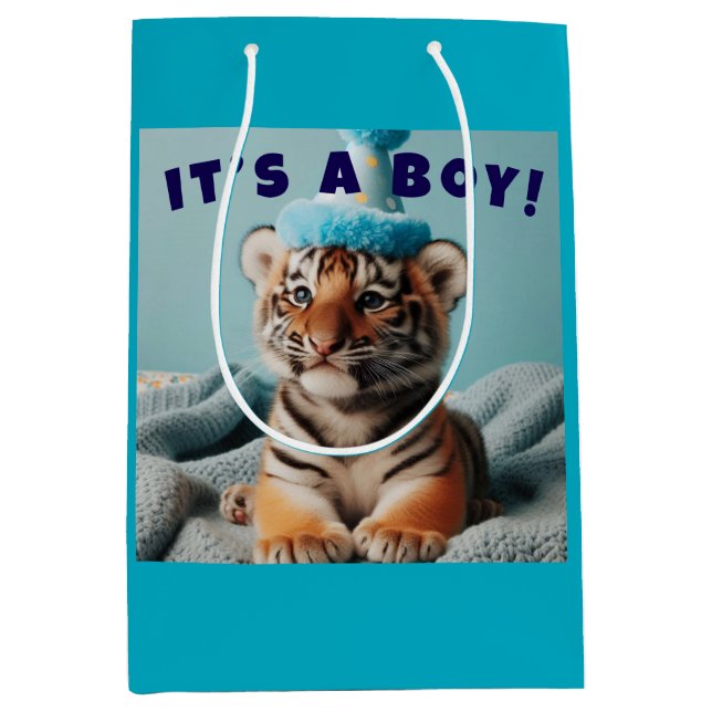 Cute Baby Reveal Boy Blue Baby Tiger (Framsidan)