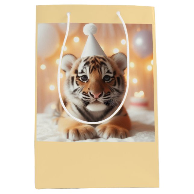 Cute Baby Reveal Neutralt Gult Baby Tiger (Framsidan)