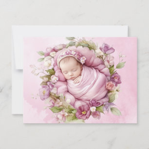 Cute Baby Rosa vykort