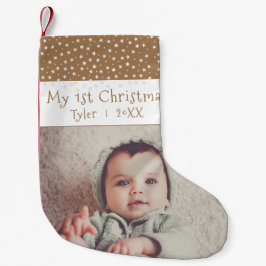 Cute Baby`s 1`S JU-fotfoto Liten Julstrumpa