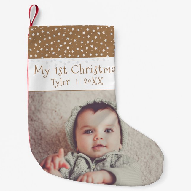 Cute Baby`s 1`S JU-fotfoto Liten Julstrumpa (Framsidan)