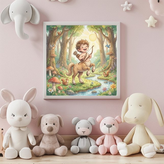 Cute Baby Sagittarius Zodiac Wall Art Poster (Skapare uppladdad)