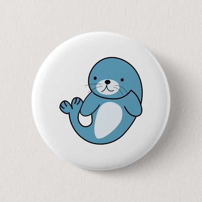 Cute Baby Seal Knapp (Framsida)