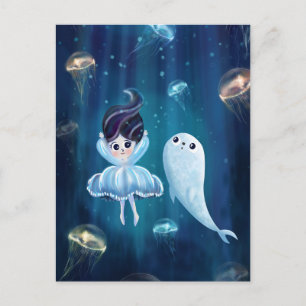 Cute Baby Seal Vykort