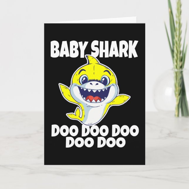 Cute Baby Shark Doo Doo Doo Kort (Framsida)