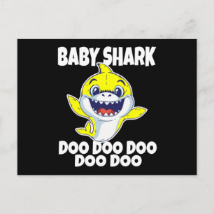 Cute Baby Shark Doo Doo Doo Vykort