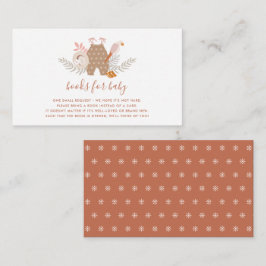 Cute Baby Shower Boho Bokar för Baby-hölje Anteckningskort