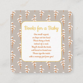 Cute Baby Shower Bokar för Baby-höljeskort Tilläggskort