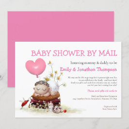 Cute Baby Shower by Mail Ladybird Flowers Inbjudningar