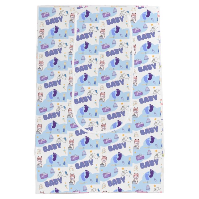 Cute Baby Shower Gift Bag (Baksidan)