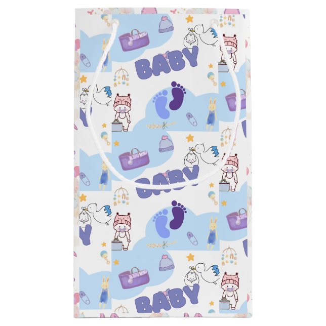 Cute Baby Shower Gift Bag (Baksidan)