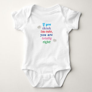 Cute Baby Shower Gift, roligt meddelande T Shirt