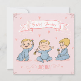 Cute Baby Shower Julkort