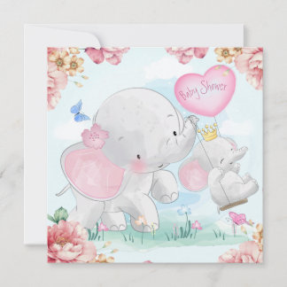 Cute Baby Shower Julkort