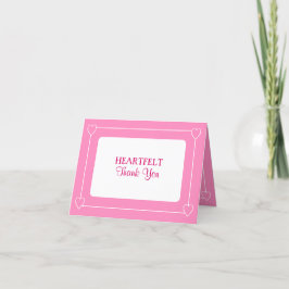 Cute Baby Shower Simple Rosa - tackkort