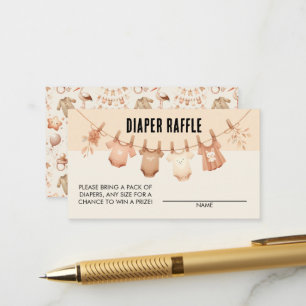 Cute Baby Shower - Skalat Raffle Biljett-kort Tilläggskort