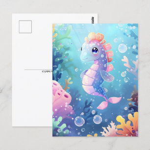 Cute baby, sjöhäst efter postpassage vykort