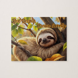Cute Baby Sloth, "Rest Defullaste, dröm gullig", s Pussel