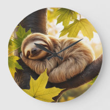 Cute Baby Sloth Sleeping i träd